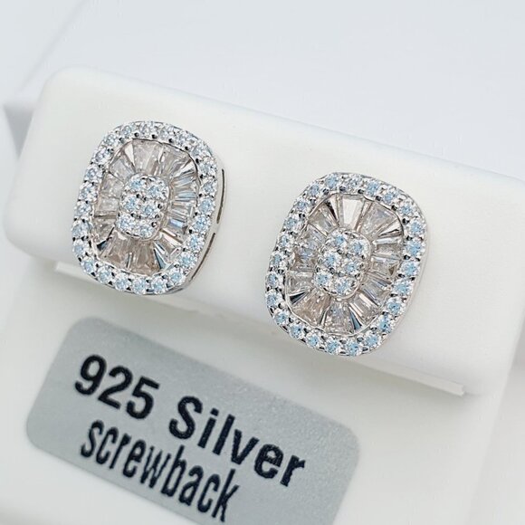 - "925 Sterling Silver Cubic Zirconia Earrings, U19254836 - Picture 6 of 11